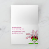 ハッピーバースデーデイジー カード (内部)