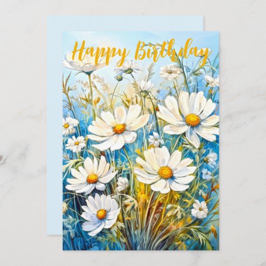ハッピーバースデーデイジー シーズンカード (正面/裏面)
