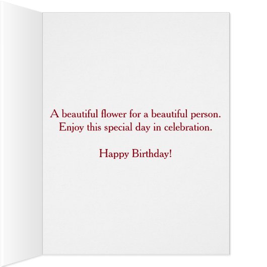 ハッピーバースデーデイピンクフローラビッグカード (内側(右))