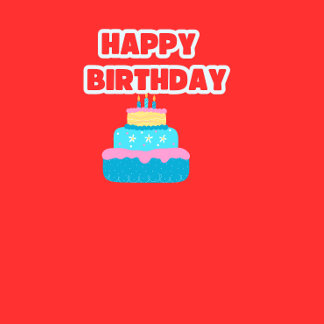 ハッピーバースデーデザインティーシャツ Tシャツ