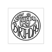 ハッピーバースデーデザイン ラバースタンプ (インプリント)