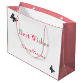 ハッピーバースデーデザイン ラージペーパーバッグ (裏面アングル)