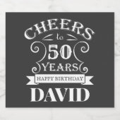 ハッピーバースデーデザイン、装飾ヴィンテージスタイルBe ビールラベル (シングルラベル)