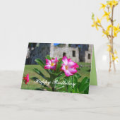 ハッピーバースデーデザートバラフラワーズアットシュガーミル カード (黄色い花)