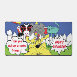 ハッピーバースデーデスクマット デスクマット