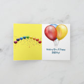 ハッピーバースデーデスティニーギフトカード カード (内部)