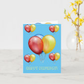 ハッピーバースデーデスティニーギフトカード カード (黄色い花)