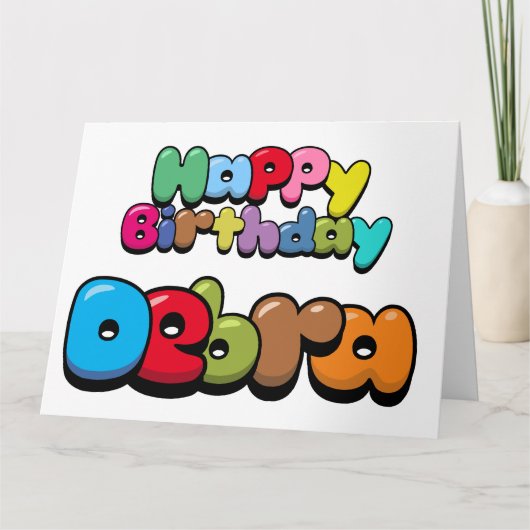 ハッピーバースデーデブラ カード (正面)