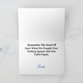 ハッピーバースデートイレ紙挨拶状 カード (内部)