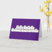 ハッピーバースデートイレ紙挨拶状 カード (黄色い花)