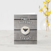 ハッピーバースデートゥエ カード (黄色い花)