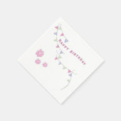 ハッピーバースデートゥザパステルカラー スタンダードカクテルナプキン (角)