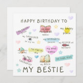 ハッピーバースデートゥマイベスティー シーズンカード (正面/裏面)