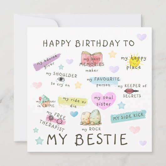 ハッピーバースデートゥマイベスティー シーズンカード (正面)