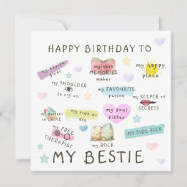 ハッピーバースデートゥマイベスティー シーズンカード