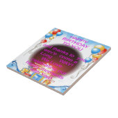 ハッピーバースデートゥユーアートプリント タイル (側面)