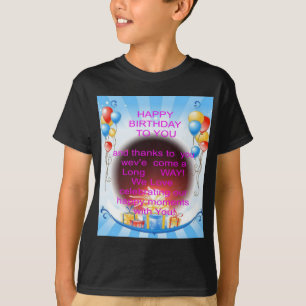 ハッピーバースデートゥユーアートプリント Tシャツ