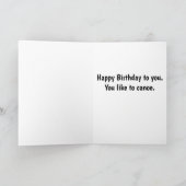 ハッピーバースデートゥユーパドリングカヌー誕生日 カード (内部)