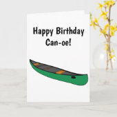 ハッピーバースデートゥユーパドリングカヌー誕生日 カード (黄色い花)