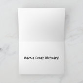 ハッピーバースデートゥユー誕生日 カード (内部)