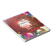 ハッピーバースデートゥーアメリカ美術プリント ノートパッド (アングル)