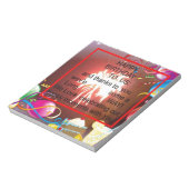 ハッピーバースデートゥーアメリカ美術プリント ノートパッド (回転)