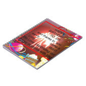 ハッピーバースデートゥーアメリカ美術プリント ノートブック (左側)