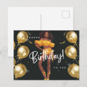 ハッピーバースデートゥーザメラニンシスタブラッククイーン シーズンポストカード (正面/裏面)