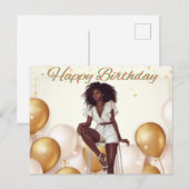 ハッピーバースデートゥーザメラニンシスタブラッククイーン シーズンポストカード (正面/裏面)