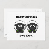 ハッピーバースデートゥーユートゥーユーカートゥーン ポストカード (正面/裏面)