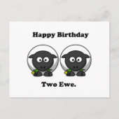 ハッピーバースデートゥーユートゥーユーカートゥーン ポストカード (正面)