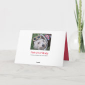 ハッピーバースデートップドッグの私たちのパックかわいい子犬 カード (裏面)