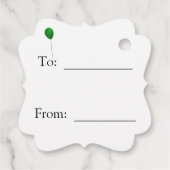 ハッピーバースデートラック風船ギフトメッセージカード フェイバータグ (裏面)