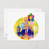 ハッピーバースデートランプ ポストカード (正面/裏面)