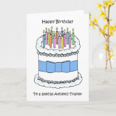 ハッピーバースデートレーナー カード (黄色い花)