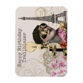 ハッピーバースデートレーラブレーザースチームパンクヴィンテージ マグネット (縦)