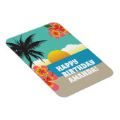 ハッピーバースデートロピカルクカリブのルーズ マグネット (右側)