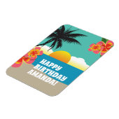 ハッピーバースデートロピカルクカリブのルーズ マグネット (左側)