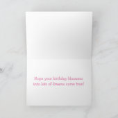 ハッピーバースデードイツの羊飼い子犬カード カード (内部)