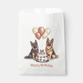 ハッピーバースデードイツシェパードドッグスお誕生日ケーキ フェイバーバッグ (正面)