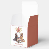 ハッピーバースデードイツシェパードドッグスお誕生日ケーキ フェイバーボックス (オープン)