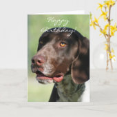 ハッピーバースデードイツ短縮ポインタ カード (黄色い花)