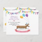 ハッピーバースデードッグはがき ポストカード (正面/裏面)