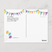 ハッピーバースデードッグはがき ポストカード (裏面)