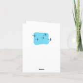 ハッピーバースデードッグパピーサイクリング乗用自転車 カード (裏面)