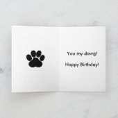 ハッピーバースデードッグパーティーとマイダグ カード (内部)