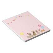 ハッピーバースデードッグパーティー ノートパッド (アングル)