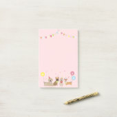 ハッピーバースデードッグパーティー ポストイット (デスク上)