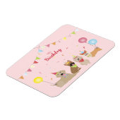 ハッピーバースデードッグパーティー マグネット (左側)