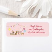 ハッピーバースデードッグパーティー ラベル (インサイチュ)